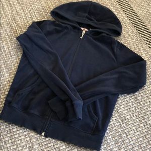 JUICY COUTURE navy blue velvet jacket!